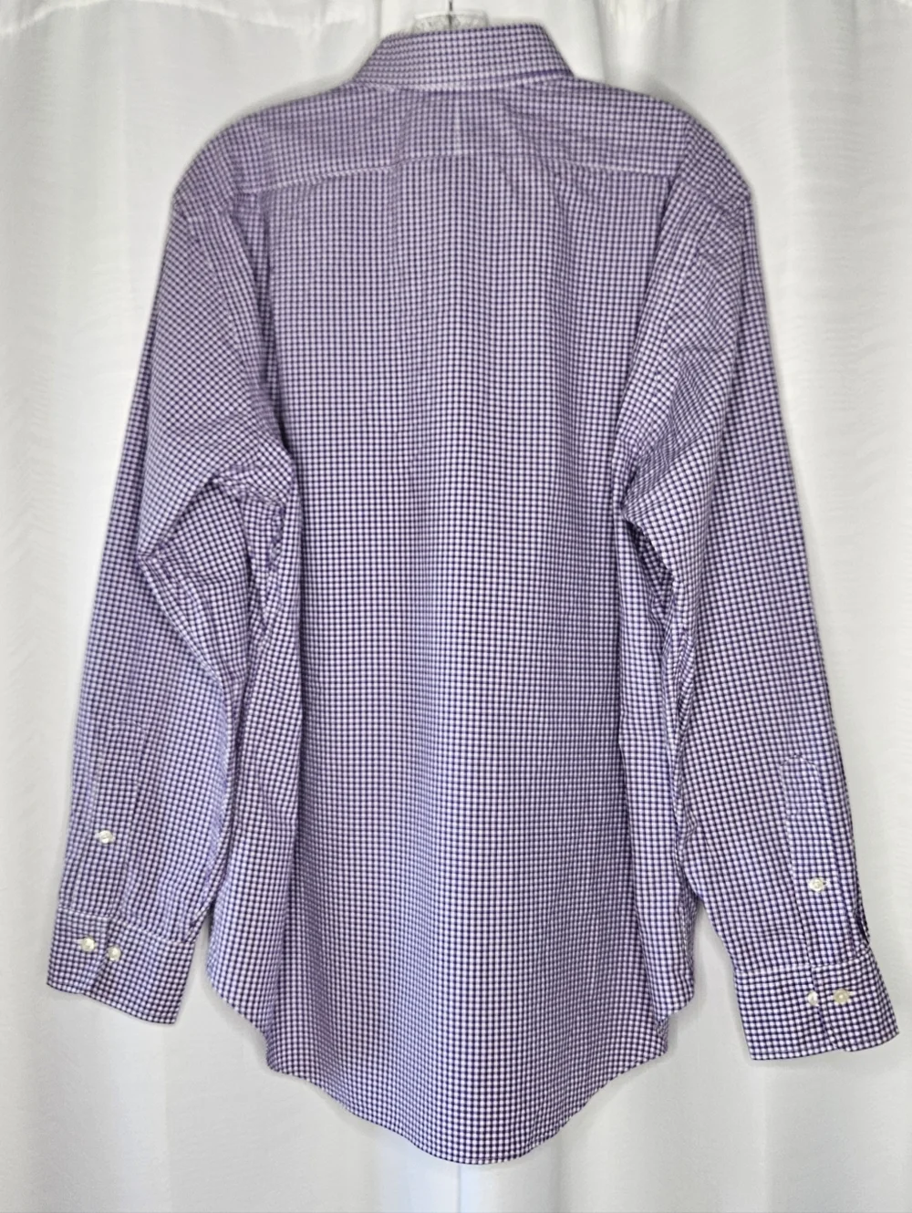 Polo Ralph Lauren Regent Classic Fit purple gingham button up long sleeve shirt